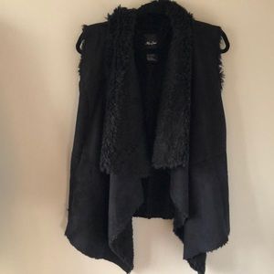 Faux Swede and Fur Vest